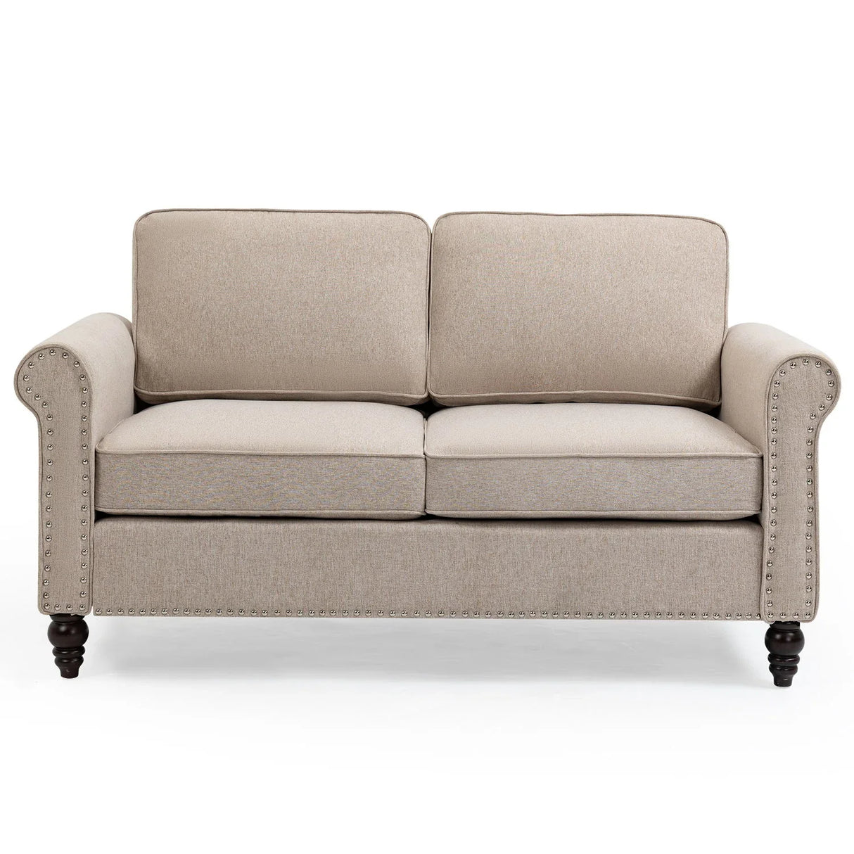 Loveseat Sofa, Mid-Century Modern Couches For Living Room, Button Tufted Sofa - Furniture Home Direct