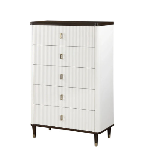 Carena - Chest - White / Walnut - Furniture Home Direct
