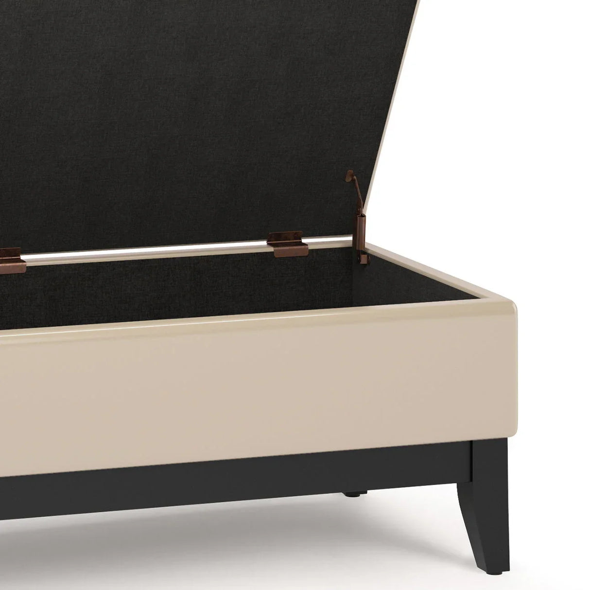 Oregon - Contemporary Storage Ottoman Bench With Tray - Furniture Home Direct