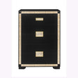 Lively - Chest With Glitter Detail And Thick Bar Handle Hardware - Black - Furniture Home Direct