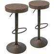 Dakota - Industrial Design Adjustable Barstool (Set of 2) - Furniture Home Direct