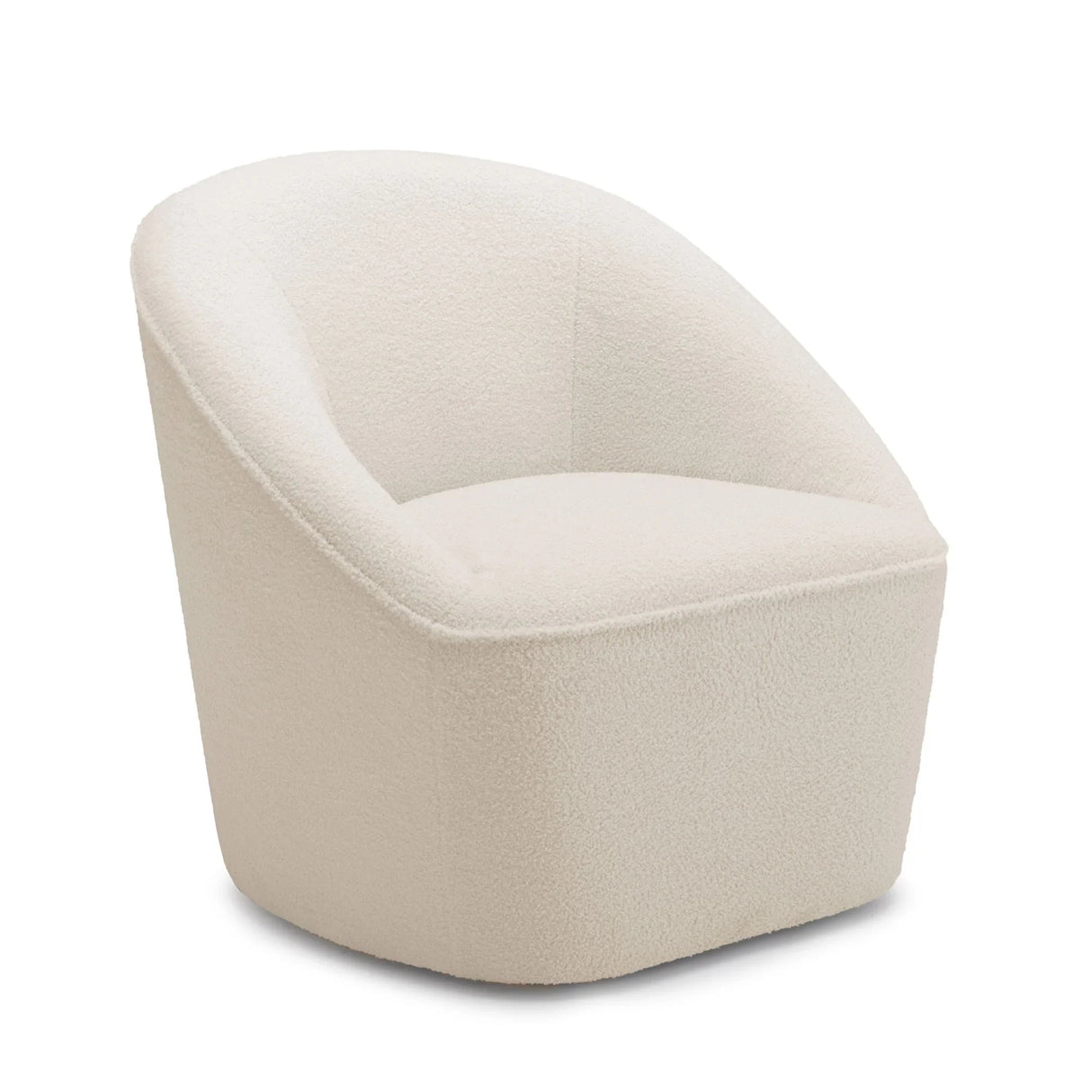 Anson - Swivel Chair With Soft Rounded Back - Off White - Furniture Home Direct