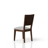 Mid Century Modern Dining Chairs Upholstered Side Chair - Cherry - Furniture Home Direct