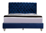 Elegant Transitional Upholstered Bed - Furniture Home Direct