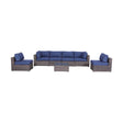 Outdoor Wicker Seating Group With Cushions - Furniture Home Direct
