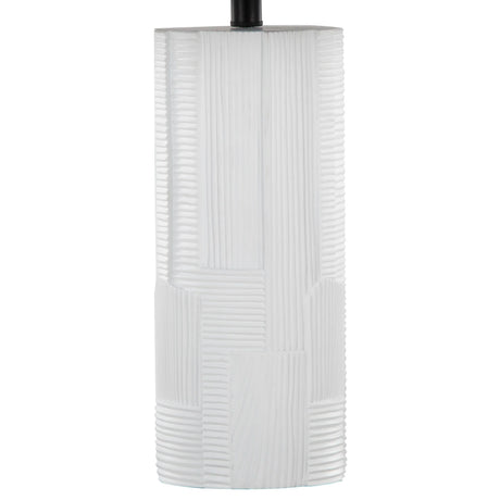 Petra - Contemporary Table Lamp (Set of 2) - Cream / Black - Furniture Home Direct