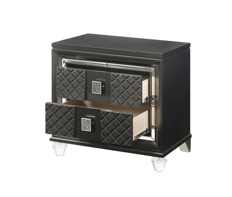 Sawyer - Metallic Nightstand - Gray - Furniture Home Direct