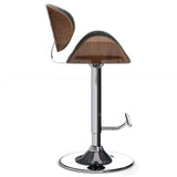Marana - Multifunctional Handcrafted Bentwood Adjustable Swivel Bar Stool - Furniture Home Direct