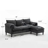 Convertible Combination Sofa With Footstools With Storage - Furniture Home Direct