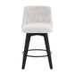Swivel Bar Stools & Button Tufted Back (Set of 2) - Furniture Home Direct