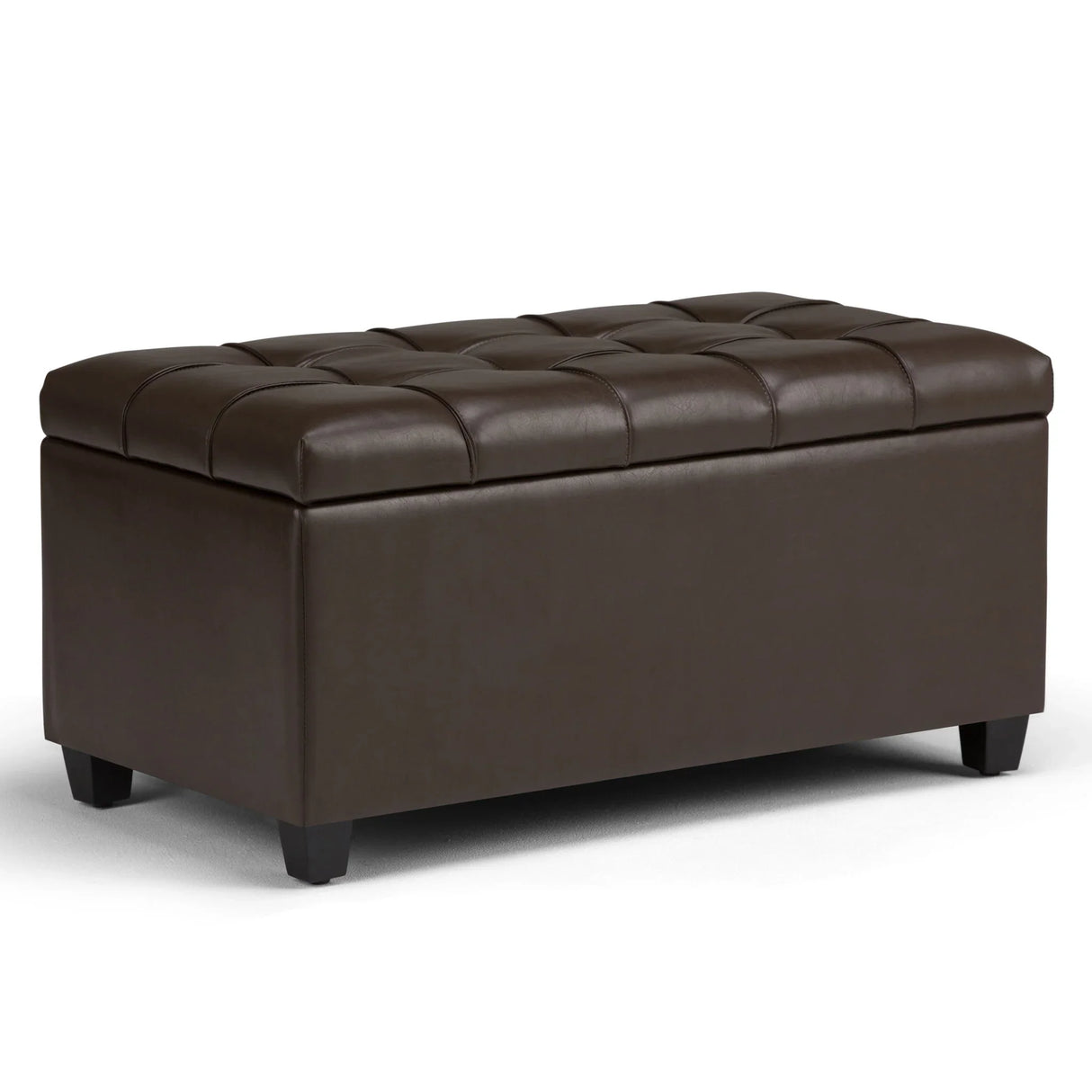 Sienna - Transitional Storage Ottoman Bench - Furniture Home Direct