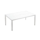 Outdoor Patio Dining Table With Tapered Feet & Umbrella Hole