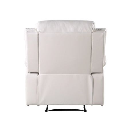 Eilbra - Synthetic Leather Power Motion Recliner - Beige - Furniture Home Direct