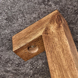 Coffee Table Round Stone Finish Wood Base Contemporary Gray - Furniture Home Direct