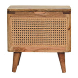 Larissa - Lid Up Storage Stool - Oak - Furniture Home Direct