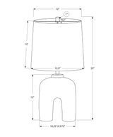 Lighting, Table Lamp, Resin, Modern - Cream - Furniture Home Direct