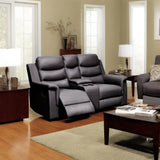 2 Seat Reclining Loveseat With Middle Console Slipcover, Stretch Loveseat Reclining Sofa Covers - Black - Furniture Home Direct