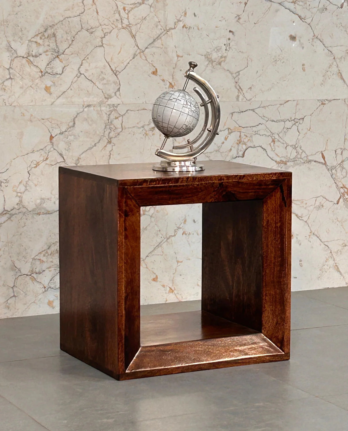 Solis - Open Side Table - Brown - Furniture Home Direct
