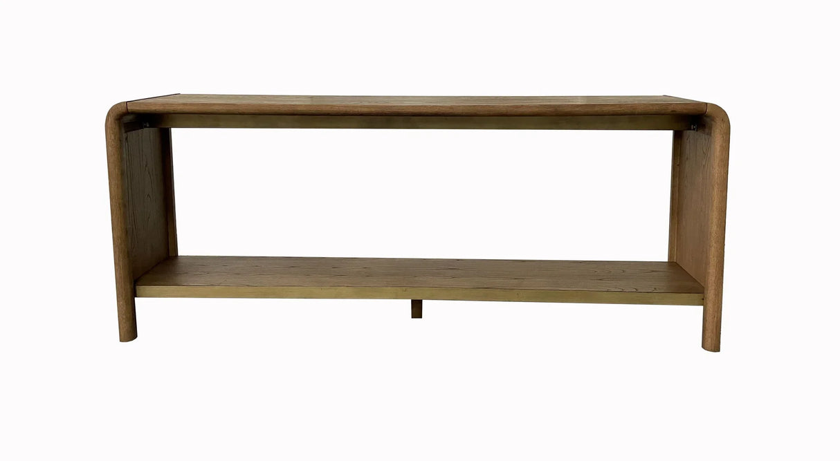 Waterfall - Console Table - Light Brown - Furniture Home Direct