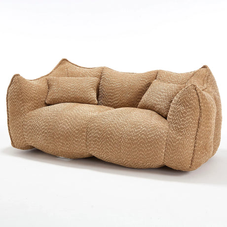 Comfortable Dual Beanbag Chair With High Resilience Foam Core For 2 People - Furniture Home Direct