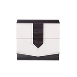 Vios - Zebra High Gloss Nightstand - White - Furniture Home Direct