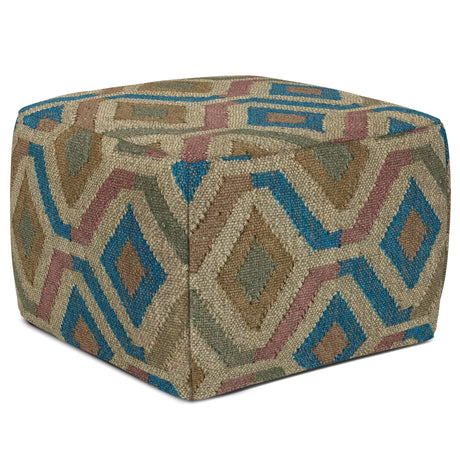 Johanna - Handcrafted Square Pouf - Furniture Home Direct
