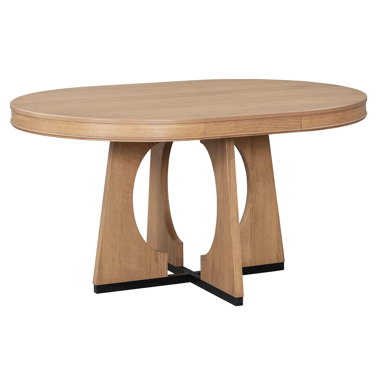 Dining Set Round Wood Table With Ladder Back Chairs Natural - Furniture Home Direct