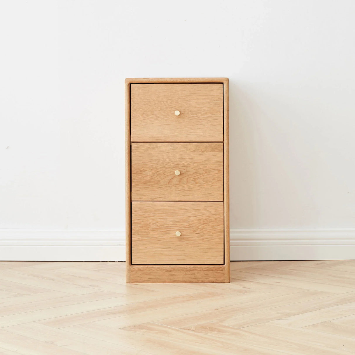Free-Standing Corner Storage Cabinet For Living Room