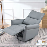 360° Modern Small Rocking Swivel Recliner Chair With Side Pocket - Furniture Home Direct
