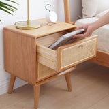 Bedside Cabinet, Modern Simple Nightstands European Beech - Furniture Home Direct