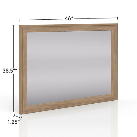 Rectangle Mirror - Sand - Furniture Home Direct