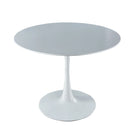 Tulip Table Mid-Century Dining Table With Round MDF Table Top, Pedestal Dining Table, End Table Leisure Coffee Table - Furniture Home Direct