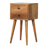 Mini 2 Drawer Nightstand - Furniture Home Direct