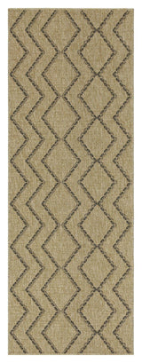 Earth - Indoor / Outdoor Polypropylene Area Rug - Jute / Black - Furniture Home Direct