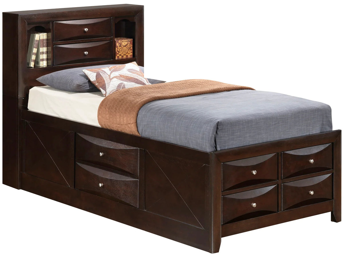 Marilla - Storage Bed With Bookcase Headboard - Furniture Home Direct
