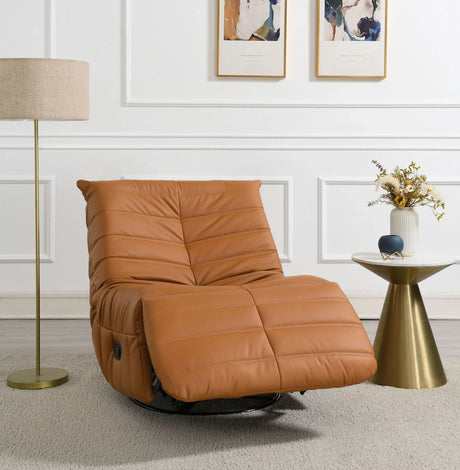 Talmon - Chenille Glider Recliner With Swivel - Furniture Home Direct