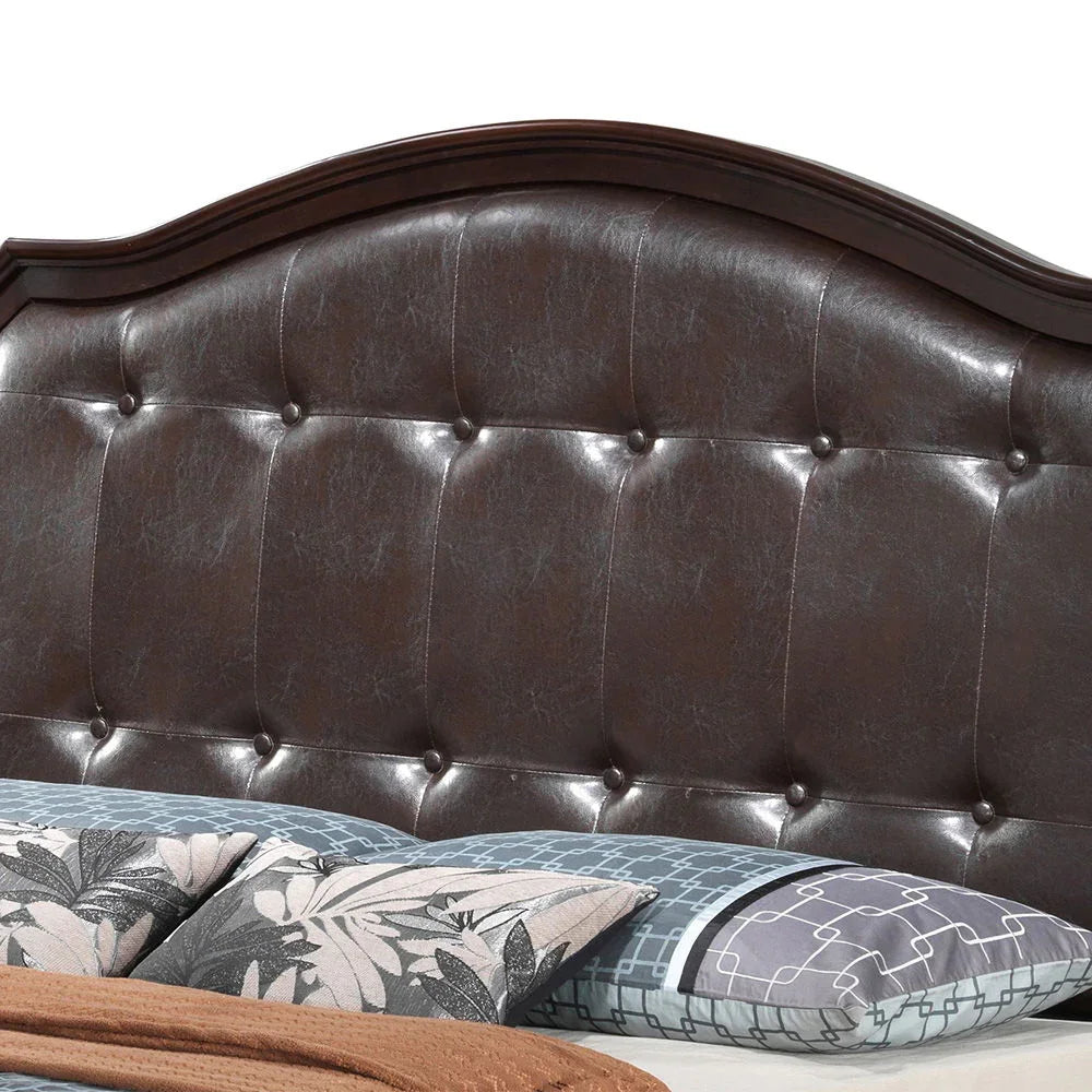 Bed With Transitional Design - Furniture Home Direct