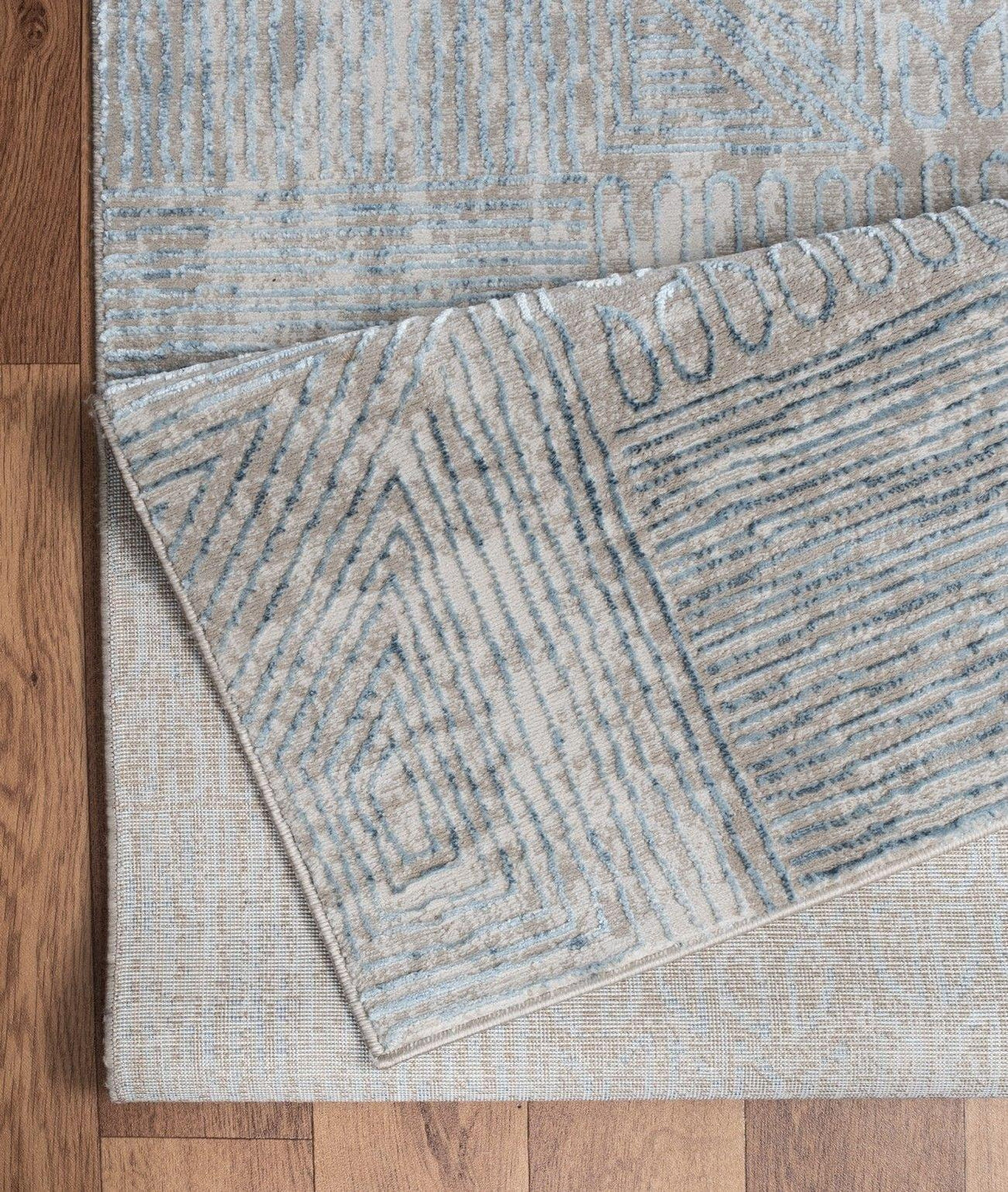 Elegance - 5'3" X 7'3" Area Rug - Blue - Furniture Home Direct
