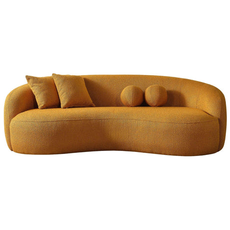 Drake - Japandi Style Curvy Boucle Sofa - Furniture Home Direct