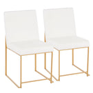 Fuji - Contemporary Stylish Frame, High Back Dining Chair (Set of 2) - Furniture Home Direct