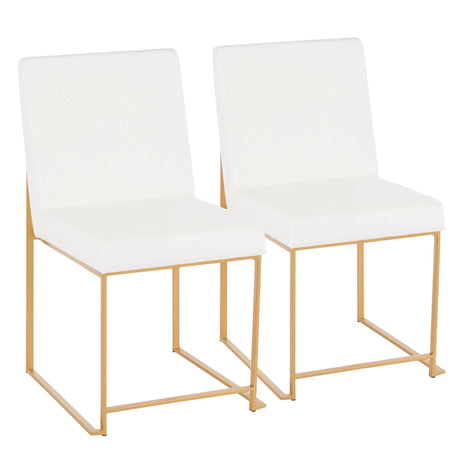 Fuji - Contemporary Stylish Frame, High Back Dining Chair (Set of 2) - Furniture Home Direct