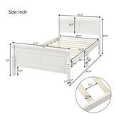 Platform Bed Frame Mattress Foundation Sleigh Bed With Headboard / Footboard / Wood Slat Suppor - Furniture Home Direct
