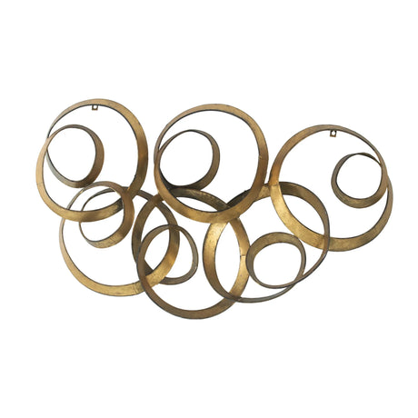 SerethaLeaf Wall Decor - Gold - Furniture Home Direct
