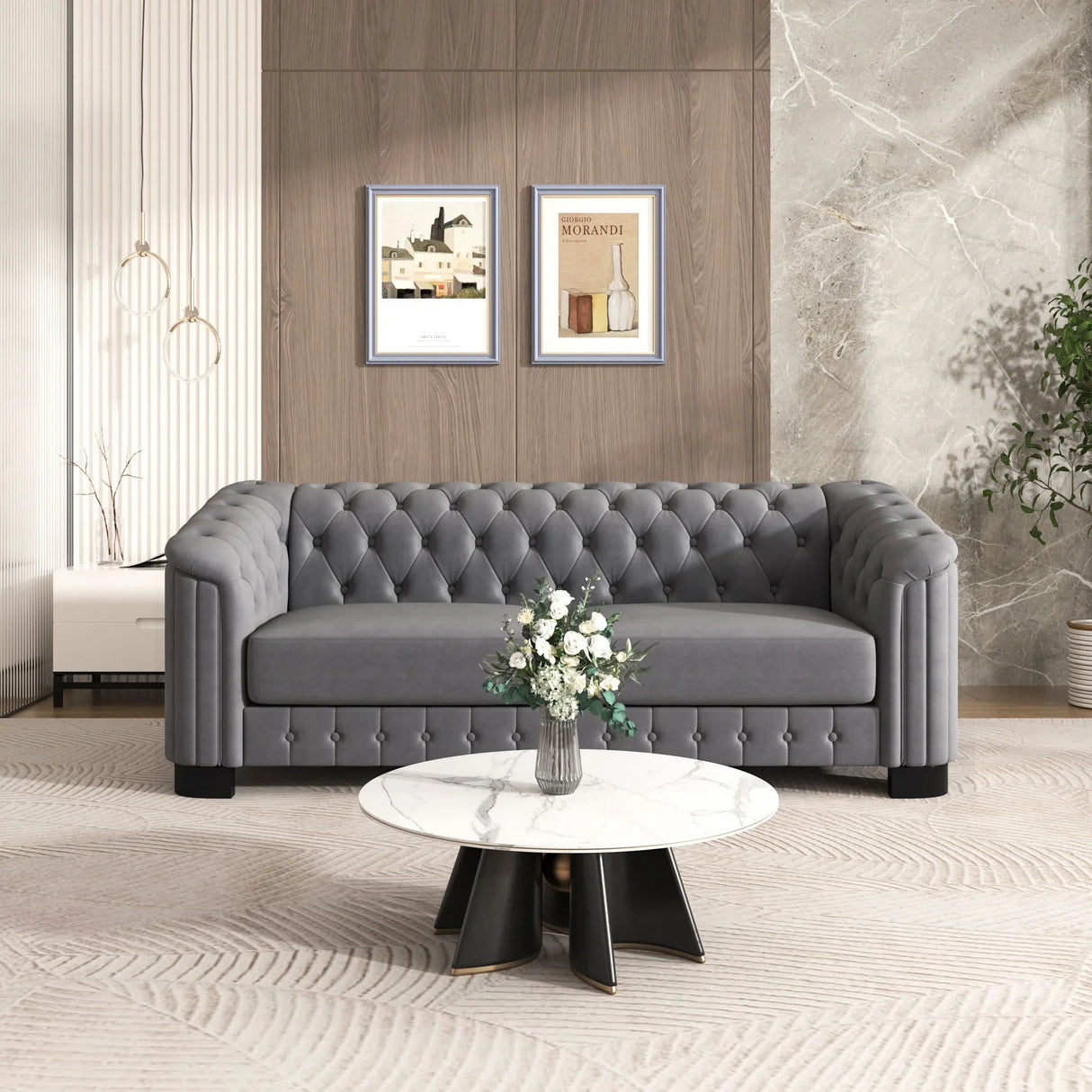 Sofa With Thick Removable Seat Cushion, 3 Seater - Furniture Home Direct