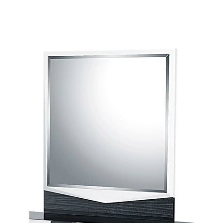 Vios - Zebra HG Mirror - White - Furniture Home Direct