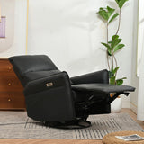 270° Power Swivel Rocker Glider Recliner Chair With USB Ports - Furniture Home Direct