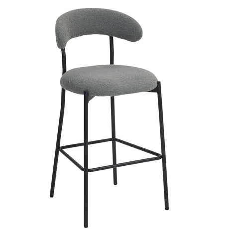 Counter Height Bar Stools With Powder Coating Base And Footrest - Furniture Home Direct