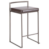 Fuji - Industrial Stackable Counter Stool Elegant Design - Furniture Home Direct