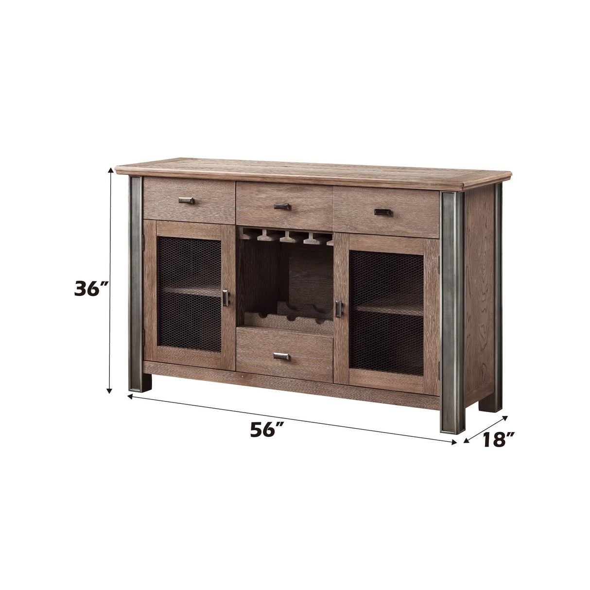 Nathaniel - Server - Maple - Furniture Home Direct