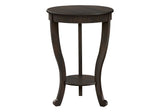 Accent End Table, 2 Tier, Traditional - Walnut - Furniture Home Direct